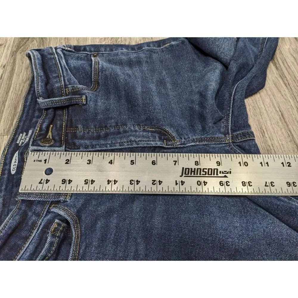 Old‎ Navy Size 6 Rockstar Skinny High Rise Pockets Distressed Blue Jeans